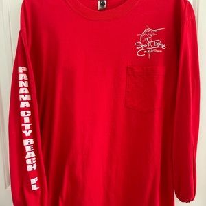 Men’s long sleeve F.H. Davis Fishing tshirt.